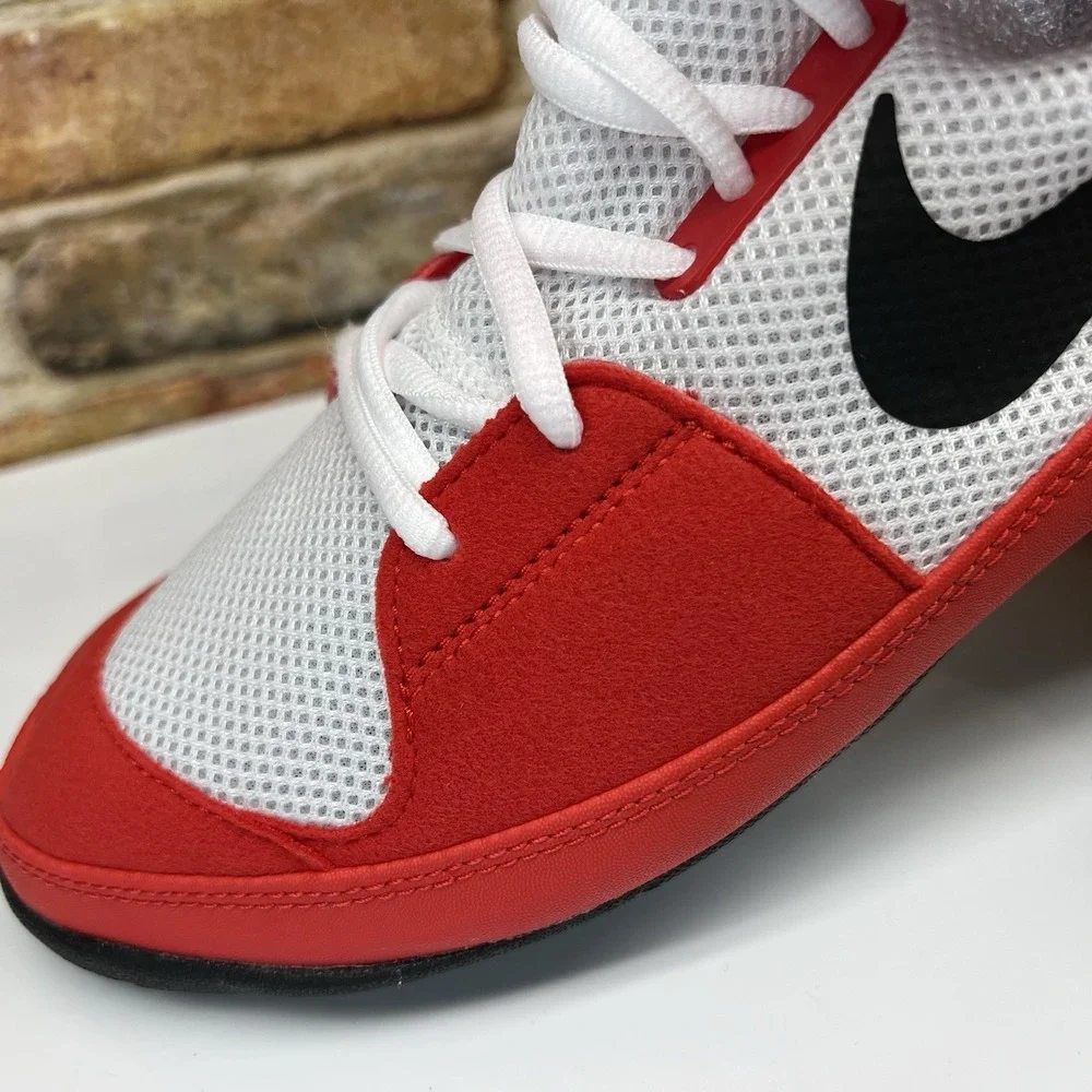 Nike Fury Wrestling MMA Mens Size 10.5 Shoes University Red White Black